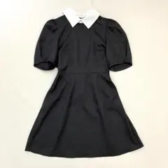 グレイル ミニワンピース バイカラー パフスリーブ バックウエストゴム ガーリー