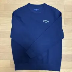 【美品】Callaway クルーネックセーター ネイビー LL