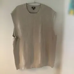 UNIQLO ベージュ ノースリーブベスト XL