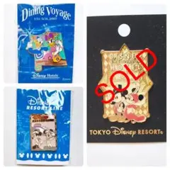 【新品】Disney ディズニーリゾート 非売品超レアピンバッジ 2個セット
