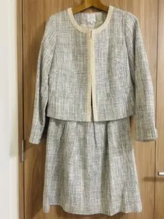 ツイード風ジャケットとスカートセット