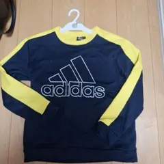 adidas トレーナー ネイビー/イエロー 160