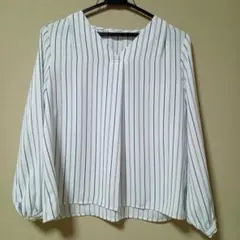 GLACIER ストライプ 長袖シャツ Sサイズ