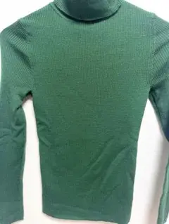 UNIQLO ユニクロ タートルネック セーター 緑 グリーン 美品