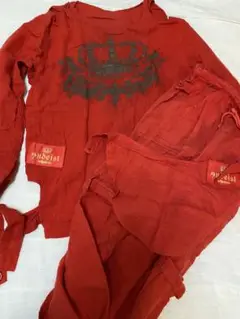HYDE　HYDEIST ガーゼ　パジャマ　RED 赤　レッド