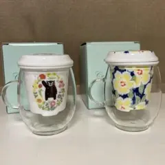 (未使用)東洋セラミックス　セランドグラス　茶こし付き 2個セット