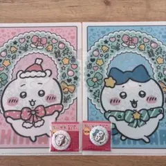 新品　セブン　ちいかわ　ハチワレ　クリアファイル　缶ミラー　セブンイレブン