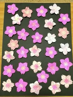 折り紙　春　桜　30枚①　壁面飾りに♪