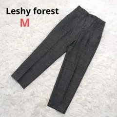 【美品】Leshy forest グレー チェック センタープレス パンツ M