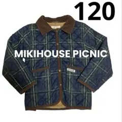MIKI HOUSE PICNIC キッズ キルティングジャケット　チェック柄