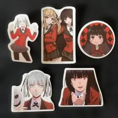 賭ケグルイのキャラクター ステッカー 5枚セット