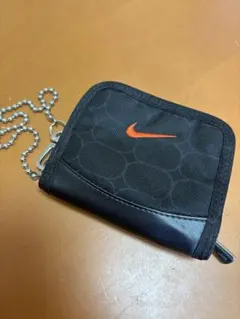 NIKE 三つ折り財布 ウォレット ブラック オレンジ