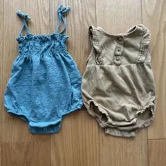 ZARAロンパース 3-6ヶ月 2点セット