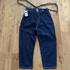 新品!! Lee×earth リー×アース サスペンダー付きデニムパンツ L