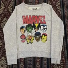 Vintage MARVEL スウェット ヒーロー集合 プリント アメコミ 古着