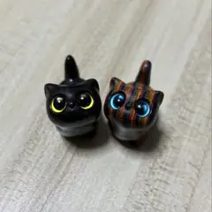 関西万博 スーダンパビリオン 猫 黒ネコ レインボー猫 2体セット