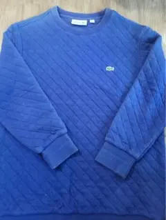 LACOSTE KOREAネイビー キルティング トレーナー M