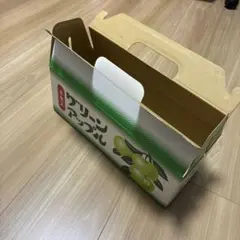 【箱とシールのみりんごなし】ミセスグリーアップル　りんご　箱