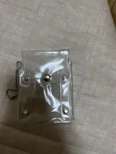 クリアプラスチック ポケット チェーン付き