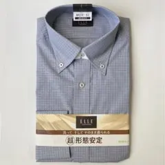 新品 ELLE costumes 長袖 ドレスシャツ Yシャツ メンズ M 灰色