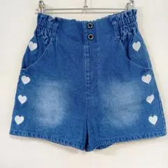 【最終値下げ】子供用 女の子 デニム ショートパンツ キュロット 160cm