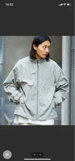 フリークスストア　NYLON FULL ZIP JACKET カーキ