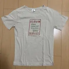 45RPM Tシャツ　ベージュ