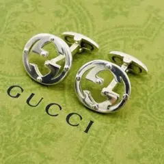 新品 未使用 GUCCI カフス カフリンクス インターロッキングG ダブルG グッチ GUCCI カフス カフリンクス メンズ INTERLOCKING インター