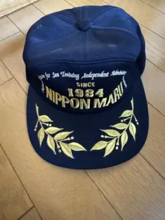 NIPPON MARU 1984 刺繍 キャップ ネイビー