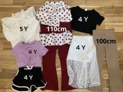 100cm 110cm 女の子　トップス　パンツ
