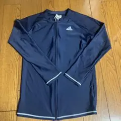 adidas キッズ ラッシュガード ダークブルー　160サイズ