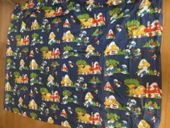 Smurf スマーフ　はぎれ　生地　ビンテージ　2枚セット Smurf スマーフ はぎれ 生地 ビンテージ 2枚セット - メルカリ