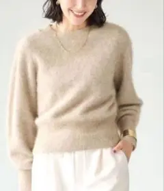 グリーンレーベルリラクシング　ヘアリーニット　フォックス　ふわふわ　セーター