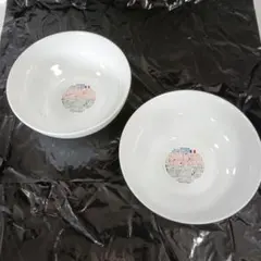 ホワイト陶器ボウル 2個セット