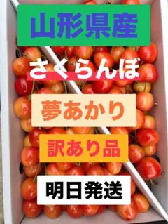 山形県産 さくらんぼ 夢あかり サイズ混合 1kg 訳あり品のサムネイル