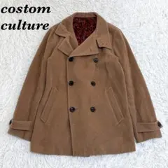 custom culture ウールPコート　44 ブラウン 無地のサムネイル