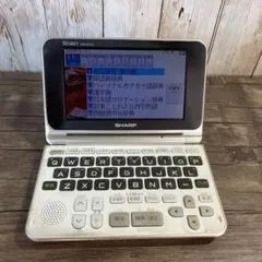 SHARP PW-GC610 電子辞書 ホワイト アダプター付き - メルカリ