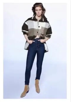 zaraデニムパンツ