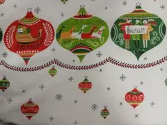 V87　USAヴィンテージ　クリスマス柄　55弱×88