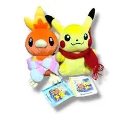 ポケモン　とりかえっこぬいぐるみ　ピカチュウ&アチャモ　紙タグ付き　当時物