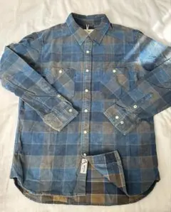 BAYFLOWメンズ　シャツ　コーデュロイ　 usedテイストビンテージ感