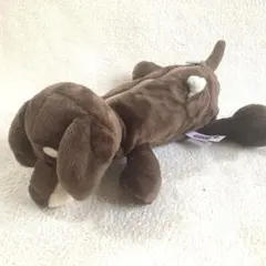 NICI 犬型ペンケース 茶色 ダックスフンド ぬいぐるみ