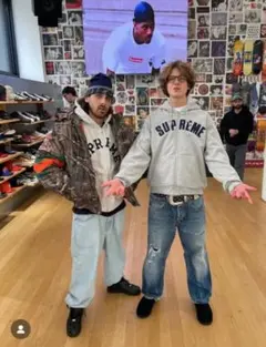 初期 supreme Arc Logo Thermal ZipUp Hoodie