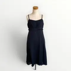 GRACE CONTINENTAL✨️ワンピース 黒 プリーツ キャミ