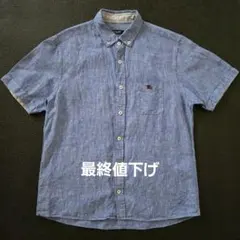Burberry Black Label 麻の半袖シャツ 　　　ワンオーナー美品