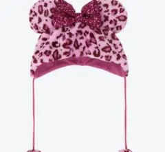 ディズニーヒョウ柄ファンキャップピンク 24時間以内発送