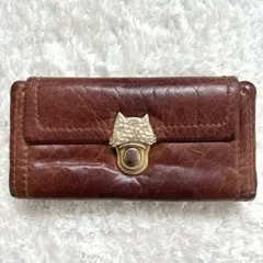 ツモリチサト カリヤネコ がま口 長財布 財布 ウォレットのサムネイル