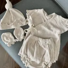 [美品]peekaboo 退院着　newborn ニューボーン4点セット　ベビー