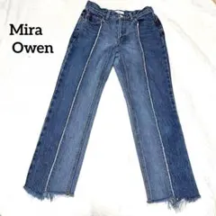 Mira Owen センター切替 レディース デニム ジーンズ フリンジ Sのサムネイル