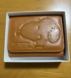 値下げ！PEANUTS スヌーピー レザー 二つ折り財布 コインケース